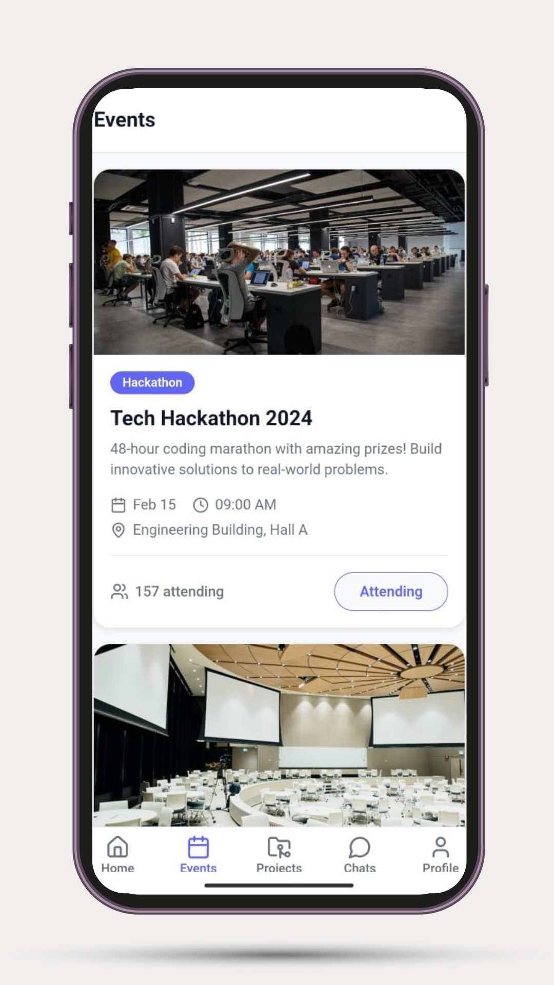 Event Page screenshot